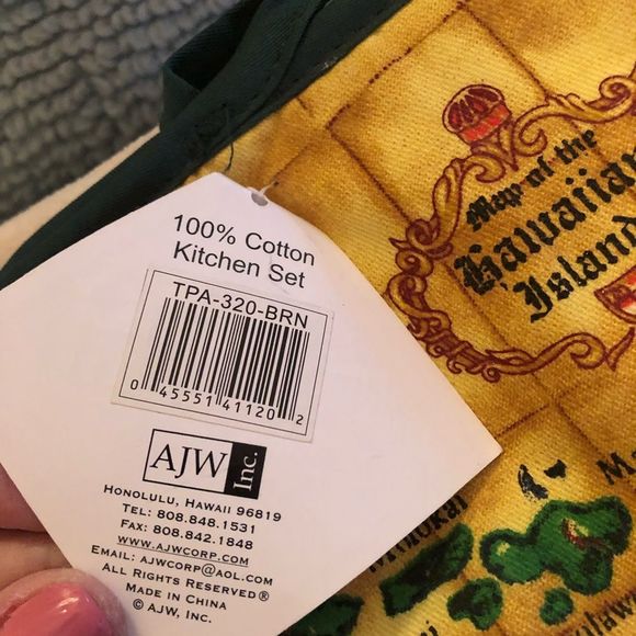 Hawaii- Yea towel , oven mitt , pot holder - Picture 4 of 7